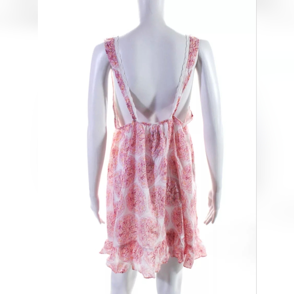 Calypso St Barth X Target White Pink Abstract Print Dress, L, EUC - Picture 2 of 6